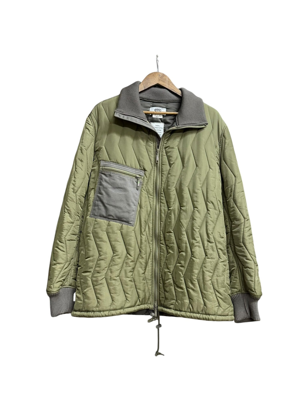Junya Watanabe eYe Man Military Green Puffer Liner Jacket