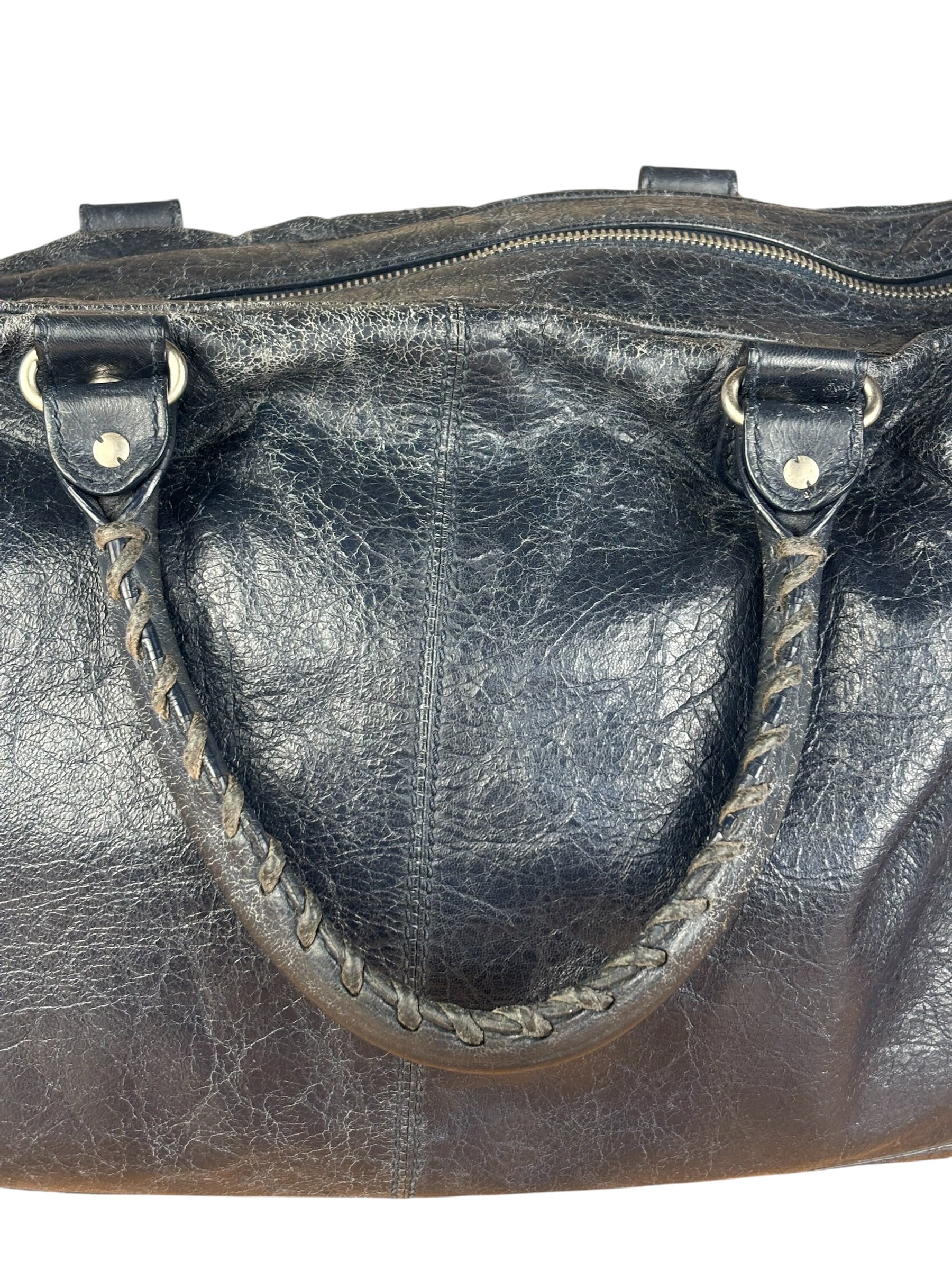 Balenciaga Navy Motocross Classic Bridge Bag