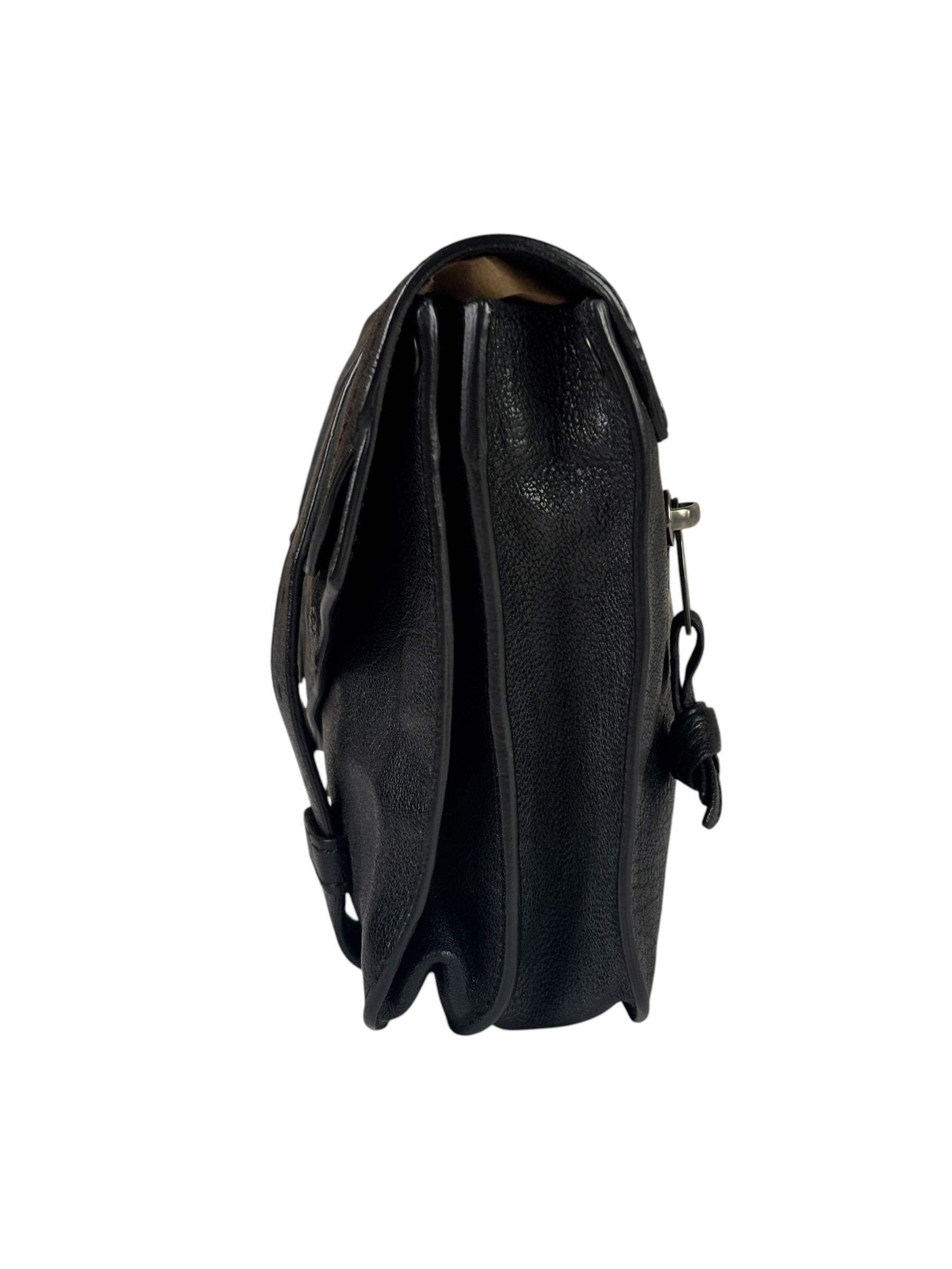 Proenza Schouler Black Leather PS1 Clutch