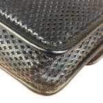Chanel Black Perforated Leather Up in the Air Flap Bag 2012