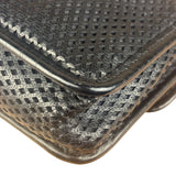 Chanel Black Perforated Leather Up in the Air Flap Bag 2012