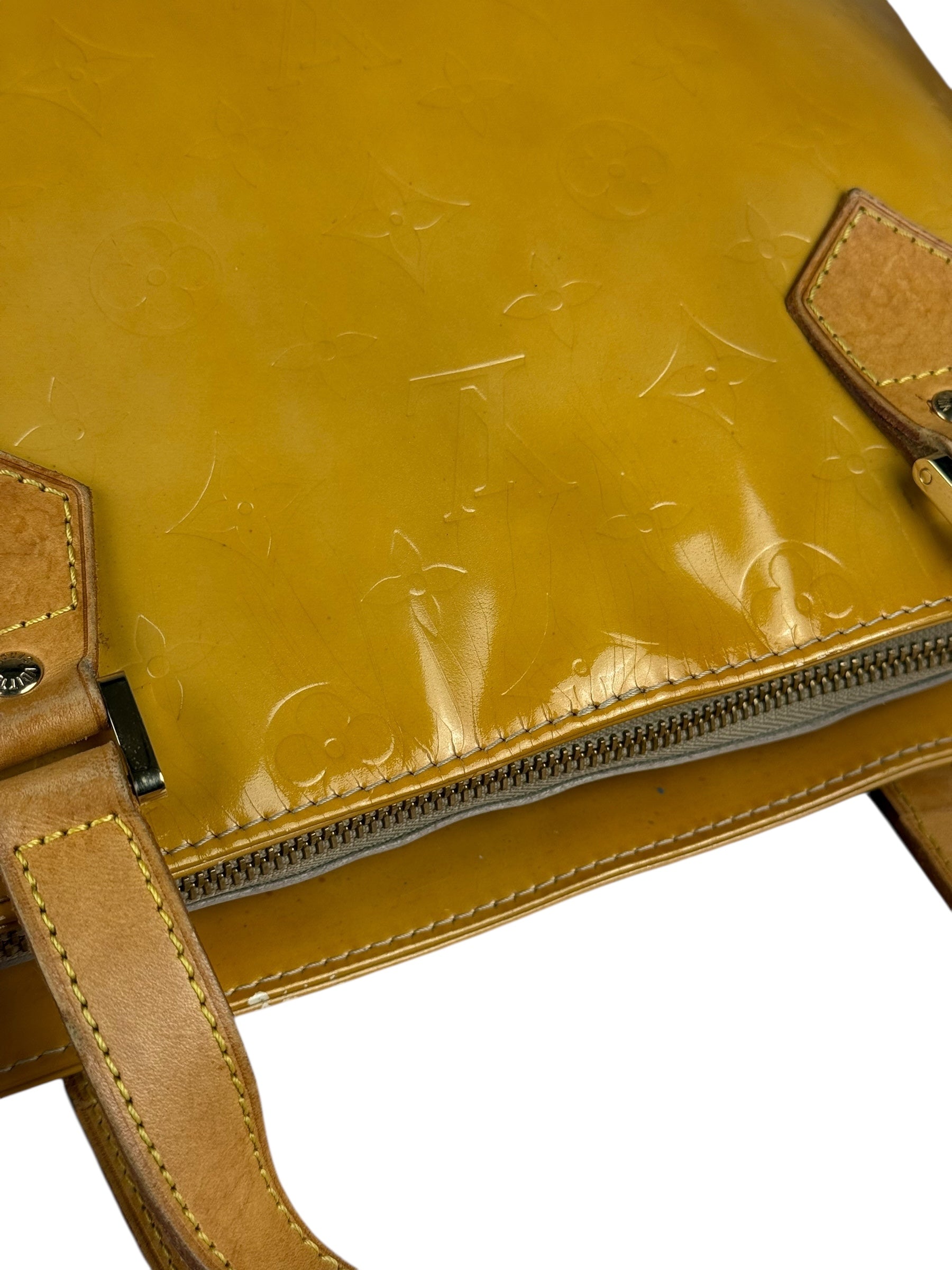 Louis Vuitton Vintage Monogram Vernis Houston Yellow