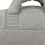 Chanel Coco Cocoon Ivory Puff Leather Boston Handbag 2009