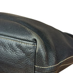 Prada Vintage Black Pebbled Leather Hobo Bag
