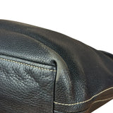 Prada Vintage Black Pebbled Leather Hobo Bag