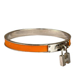Hermes Orange Kelly H Lock Mini Clic Bracelet