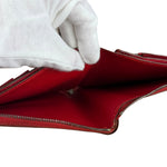 Hermes Rouge Epsom Leather Vintage Organizer Wallet