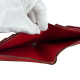Hermes Rouge Epsom Leather Vintage Organizer Wallet