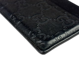 Gucci Black Leather GG Card Holder