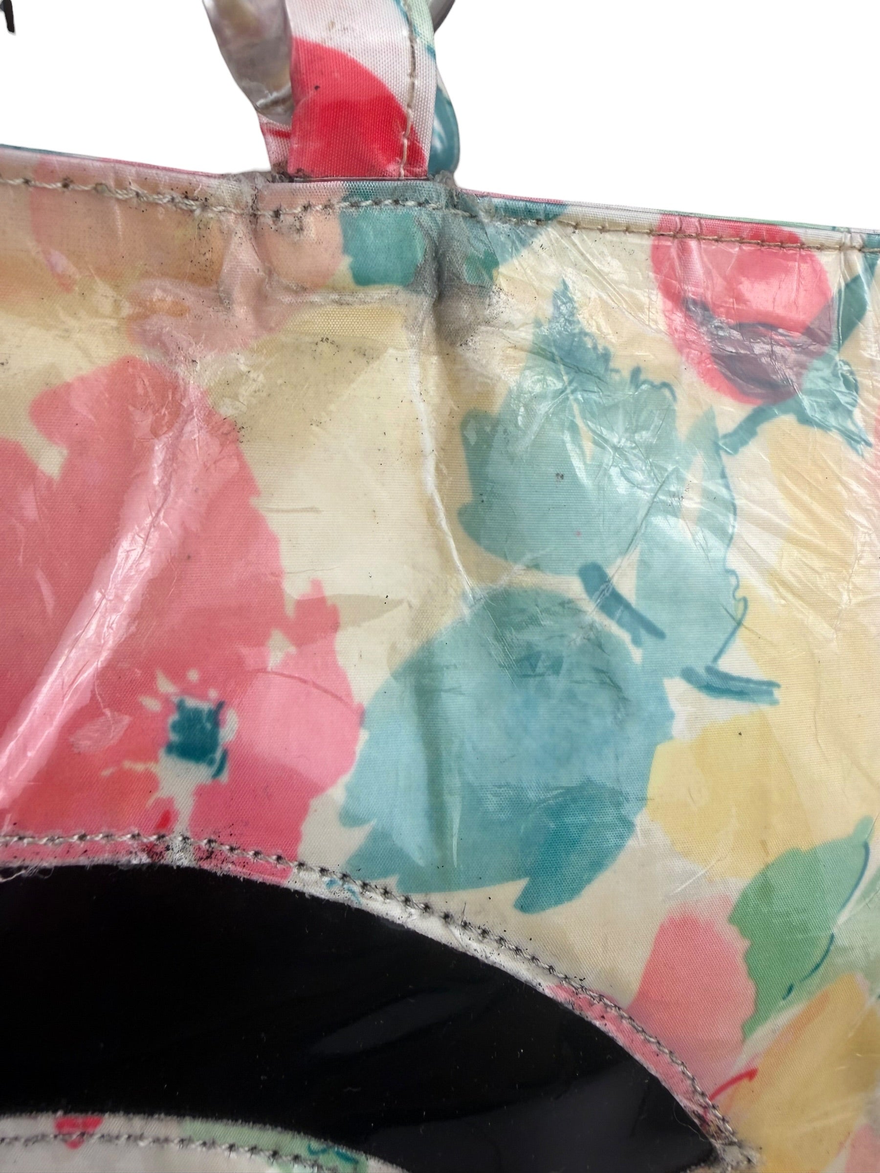 Chanel Floral Print CC Vinyl Tote 1994