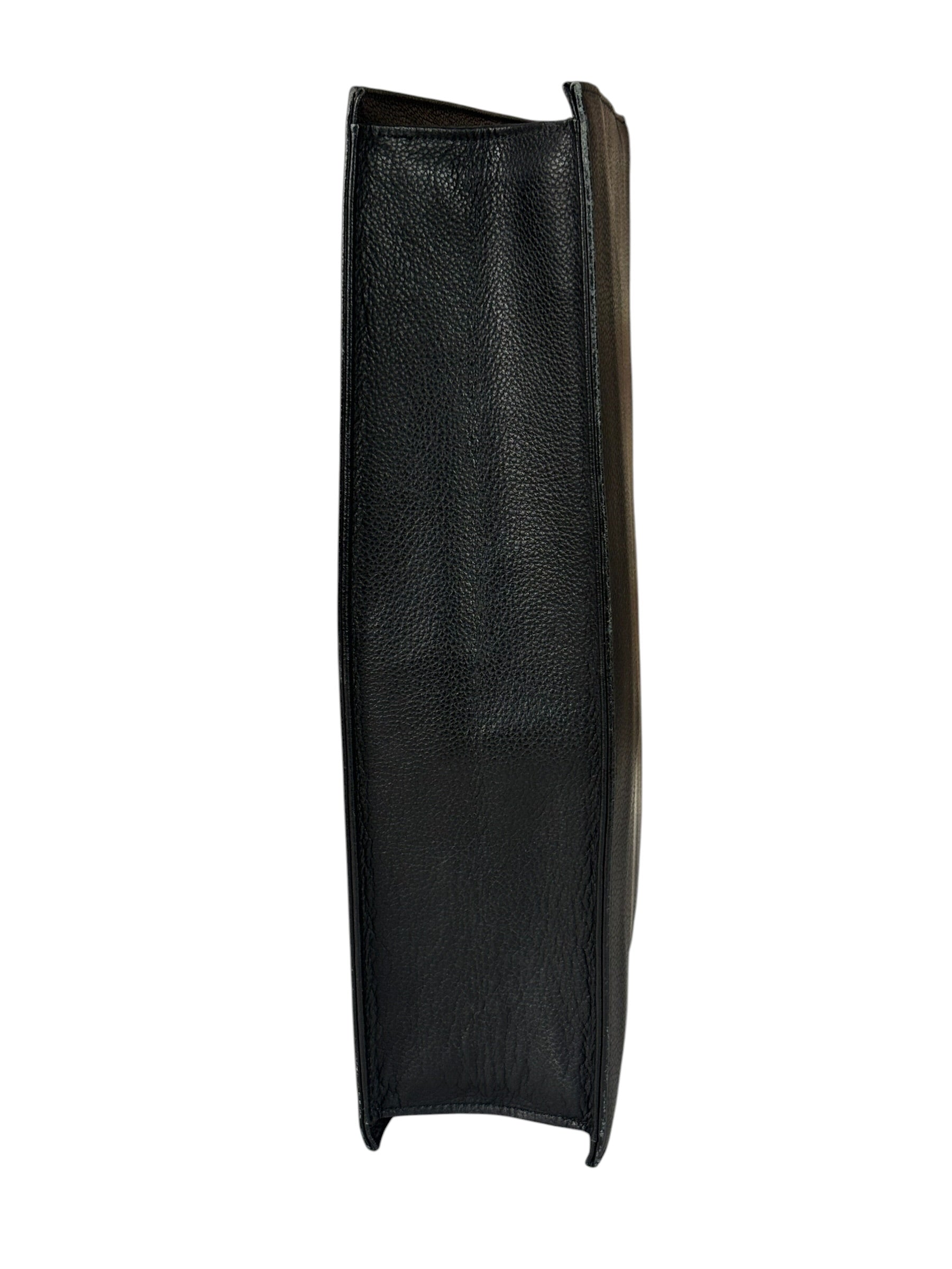 Yves Saint Laurent Vintage Black Leather Briefcase Two-Way Bag