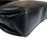 Gucci Black Leather Flap Crossbody Bag