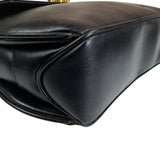 Gucci Black Leather Flap Crossbody Bag