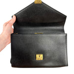 Saint Laurent Vintage Leather Envelope Clutch