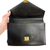Saint Laurent Vintage Leather Envelope Clutch