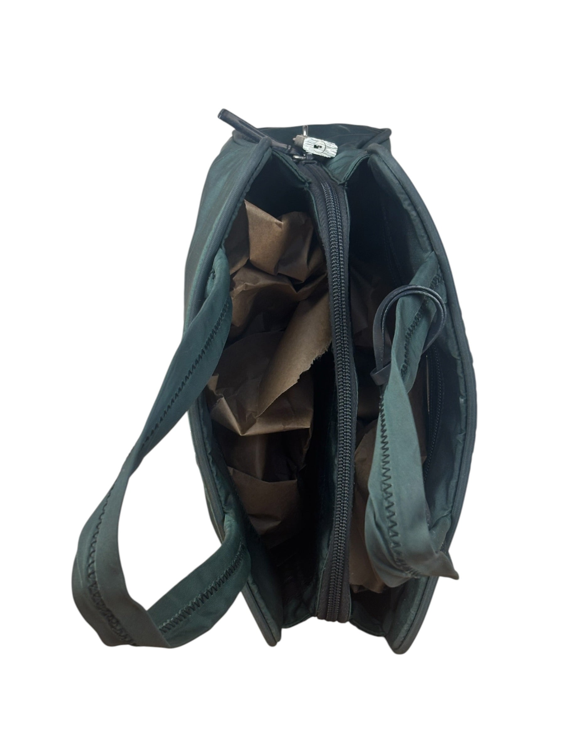 Prada Green Tessuto Cloth Hand Bag