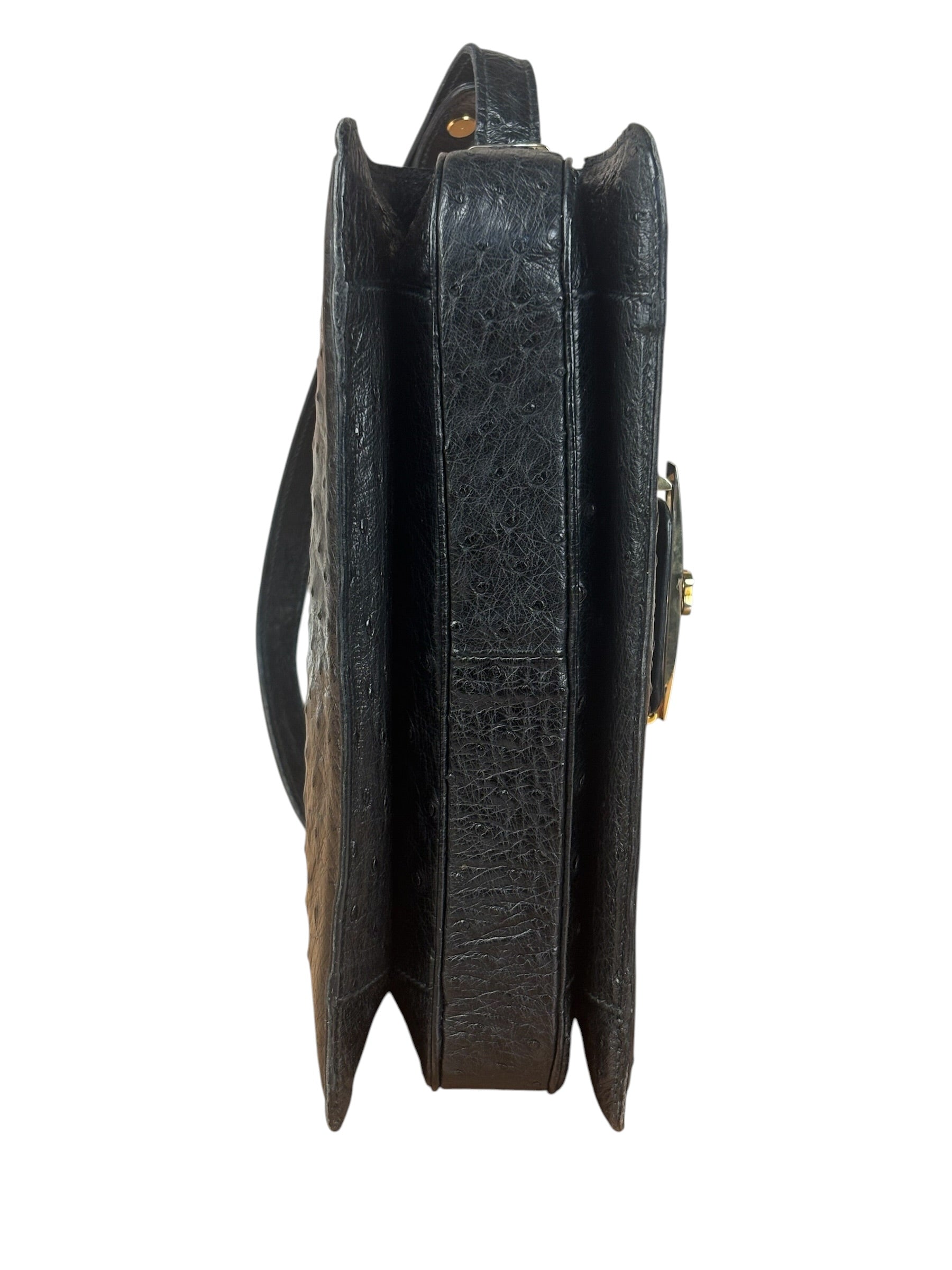 Balenciaga Vintage Black Leather Shoulder Bag