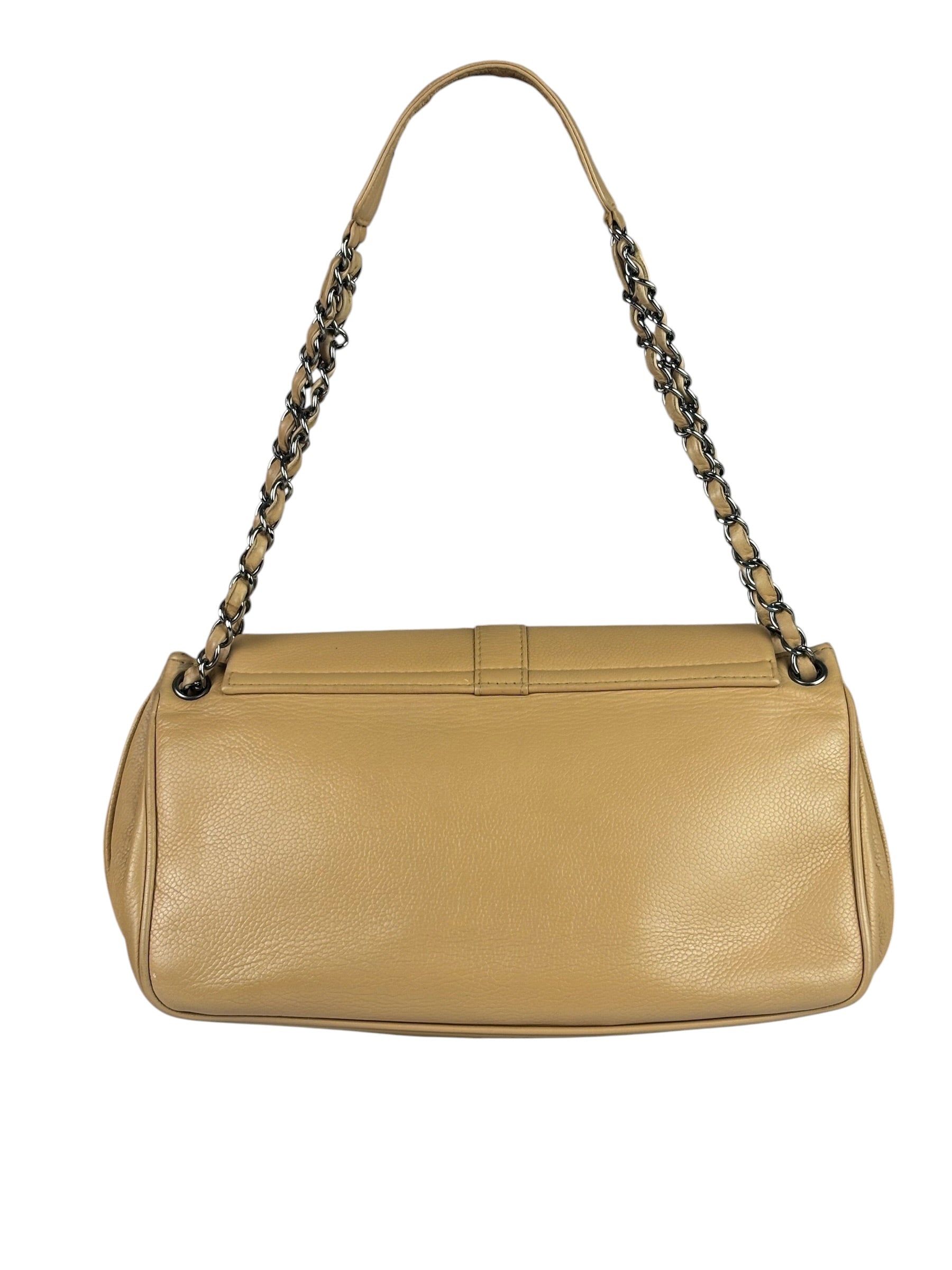 Chanel Beige Leather Reissue Accordion Shoulder Bag 2003