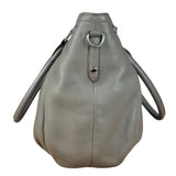Prada Grey Vitello Daino Leather 2Way Handbag