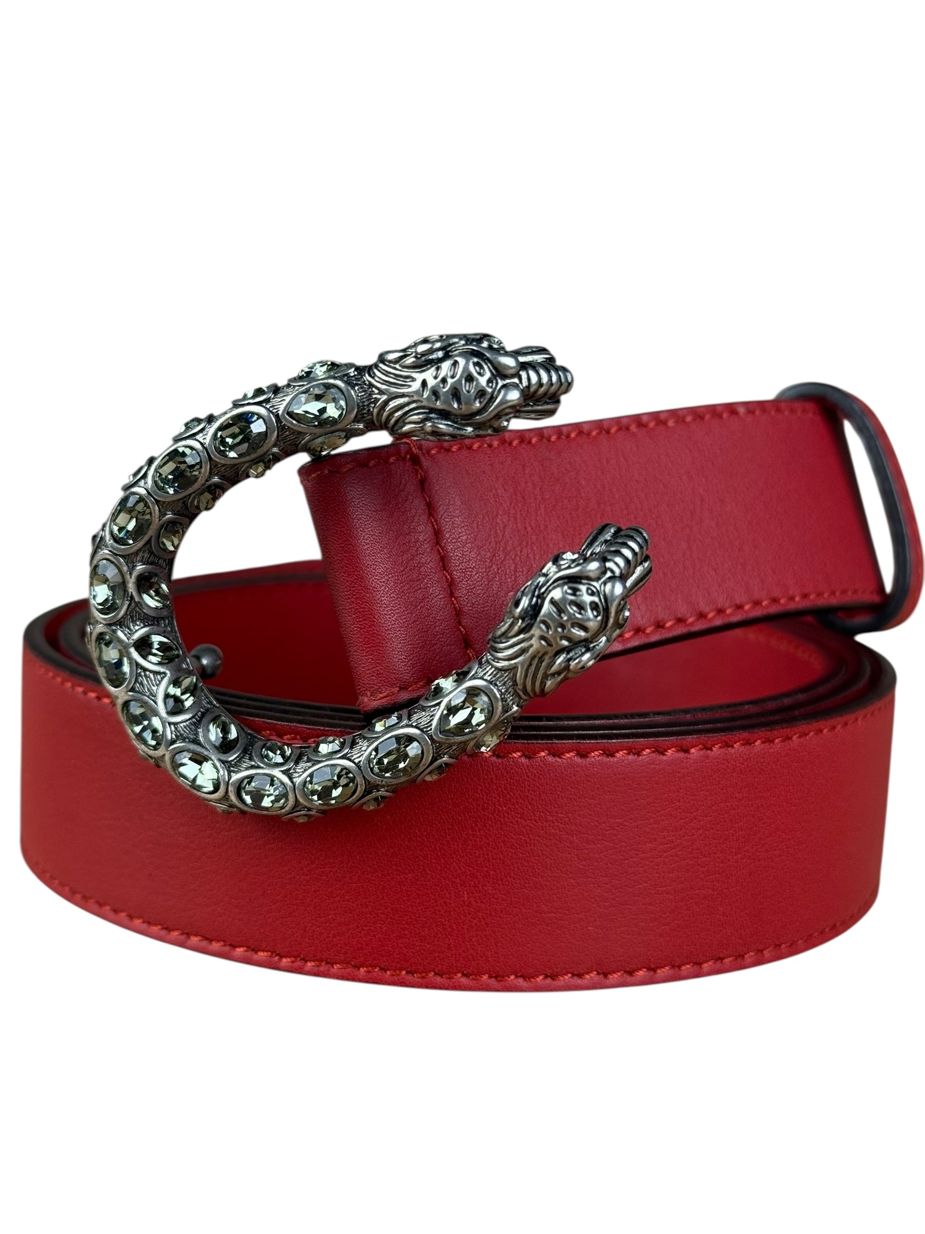 Gucci Dionysus Red Leather Belt