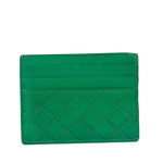 Bottega Veneta Green Intrecciato Card Holder