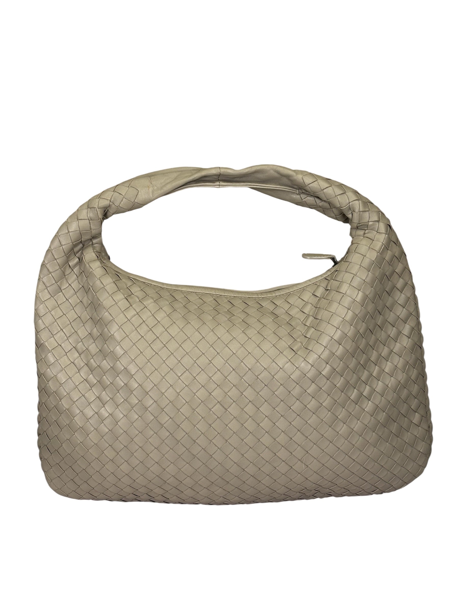 Bottega Veneta Grey Intrecciato Hobo Bag