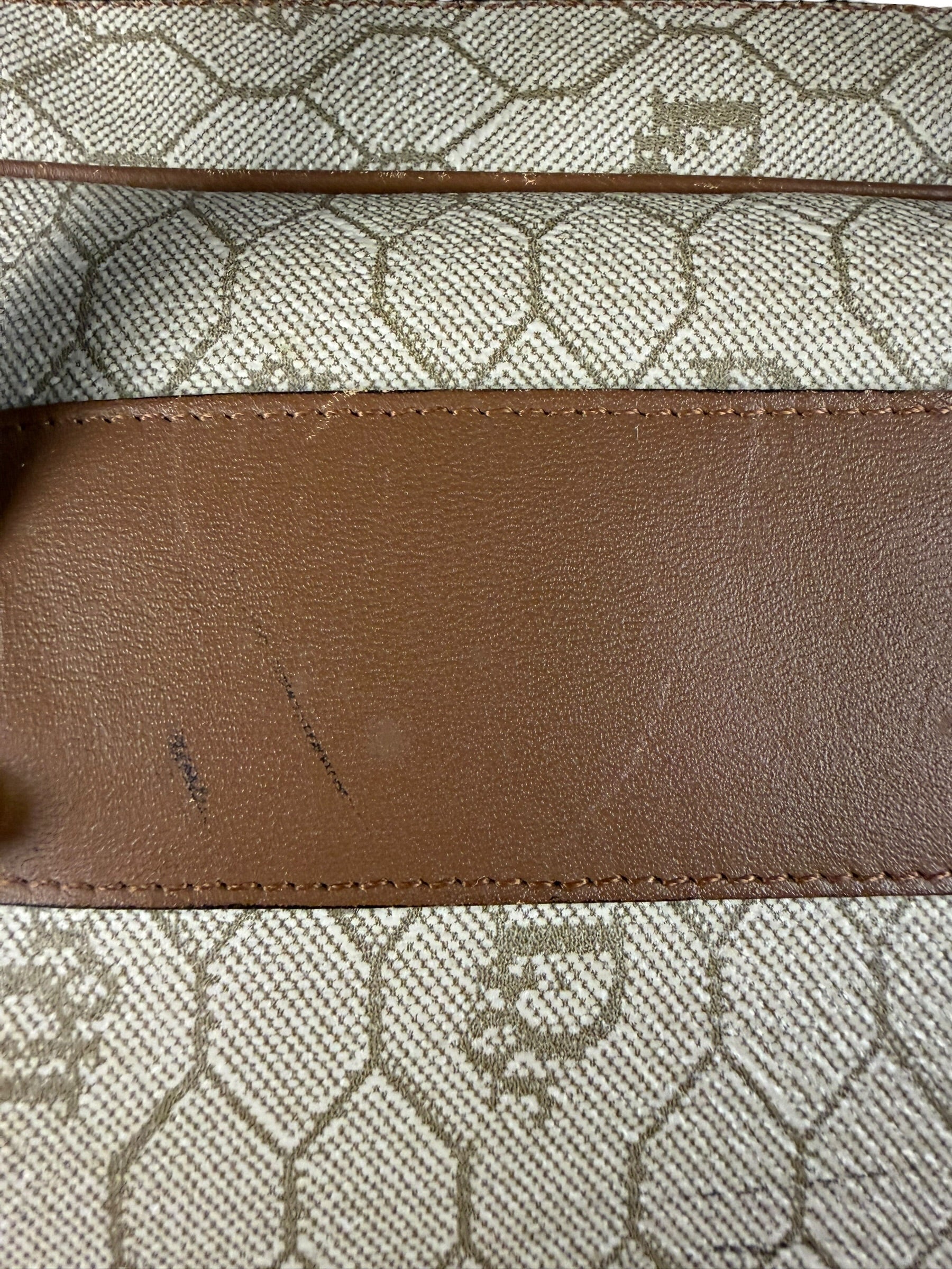 Christian Dior Vintage Beige Honeycomb Boston Bag
