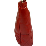 Chanel Vintage Red Quilted Lambskin Tote 1989