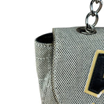 Chanel 2005 Canvas Camellia No. 5 Flap Shoulder Bag