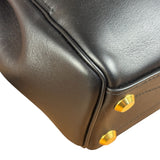 Balenciaga Black Leather Mini Bel Air Carry All Two-Way Bag