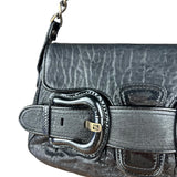 Fendi B Biz Black Leather Shoulder Bag