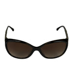 Chanel Brown 5309-B-A Crystal Baguette Bijou Cat-Eye Sunglasses
