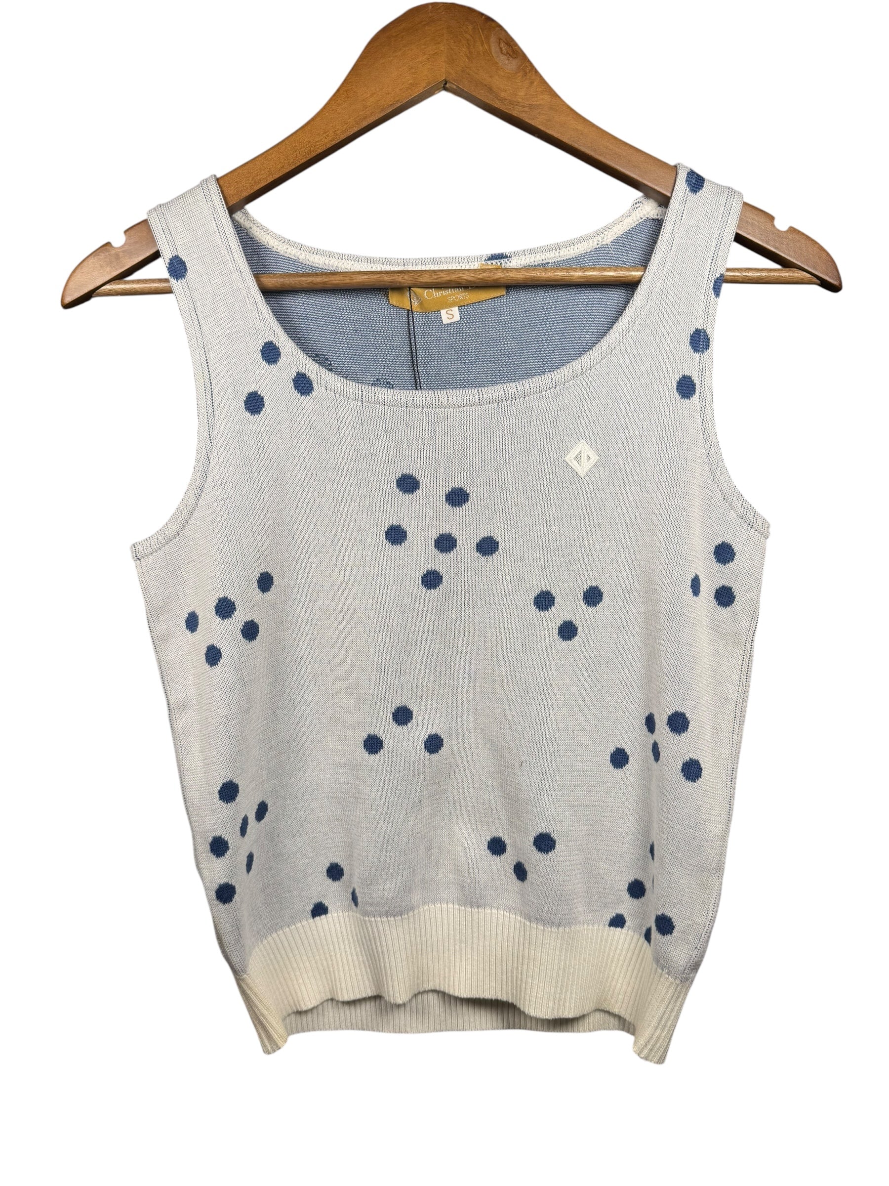 Christian Dior Polka Dot Sleeveless Sweater