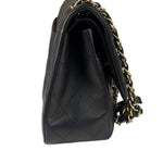 Chanel Black Lambskin Double Flap Bag 2017