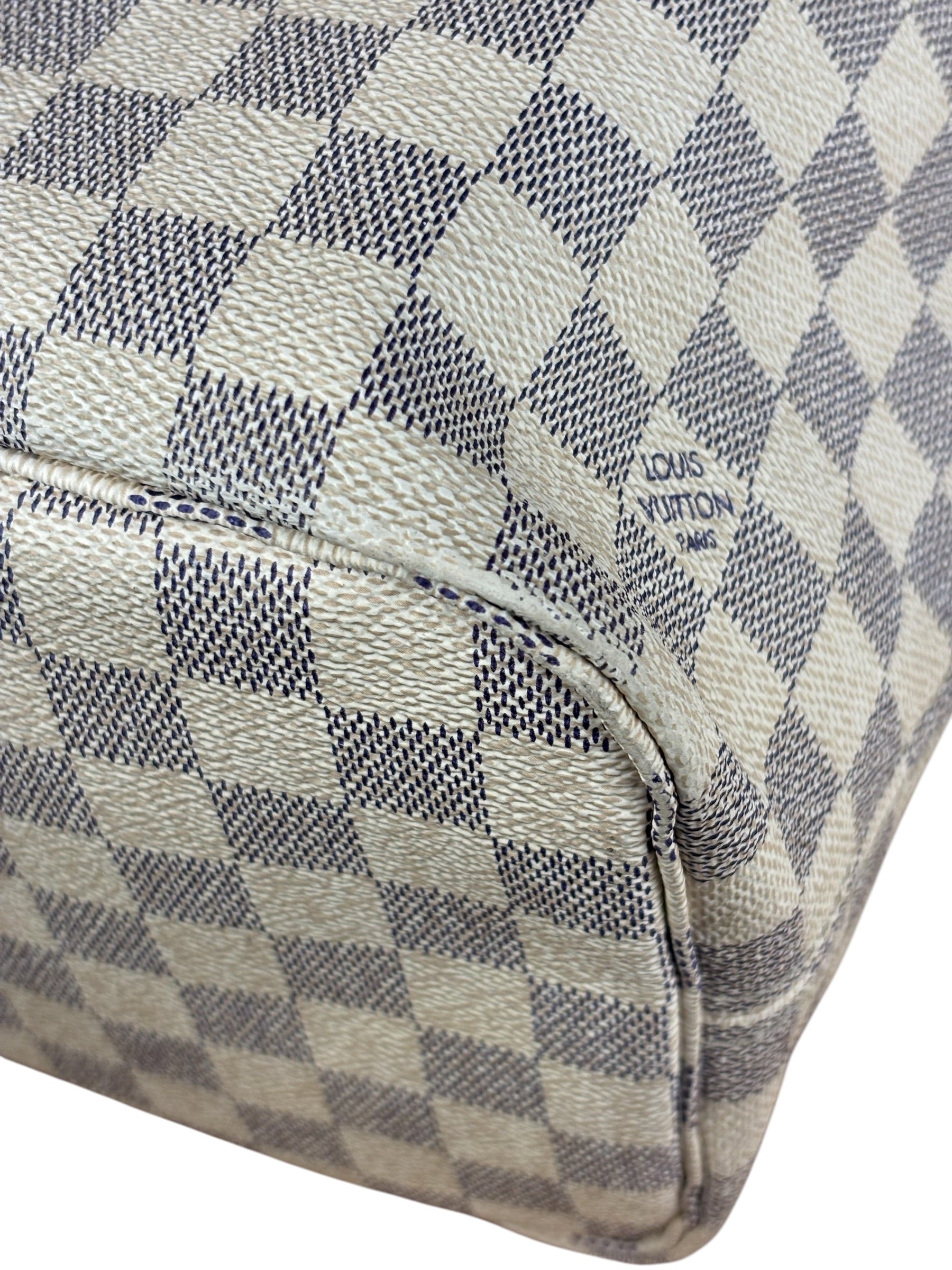 Louis Vuitton Damier Azur Neverfull Shoulder Bag GM