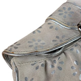 Celine Grey/Silver Suede/Leather Daisy Pochette