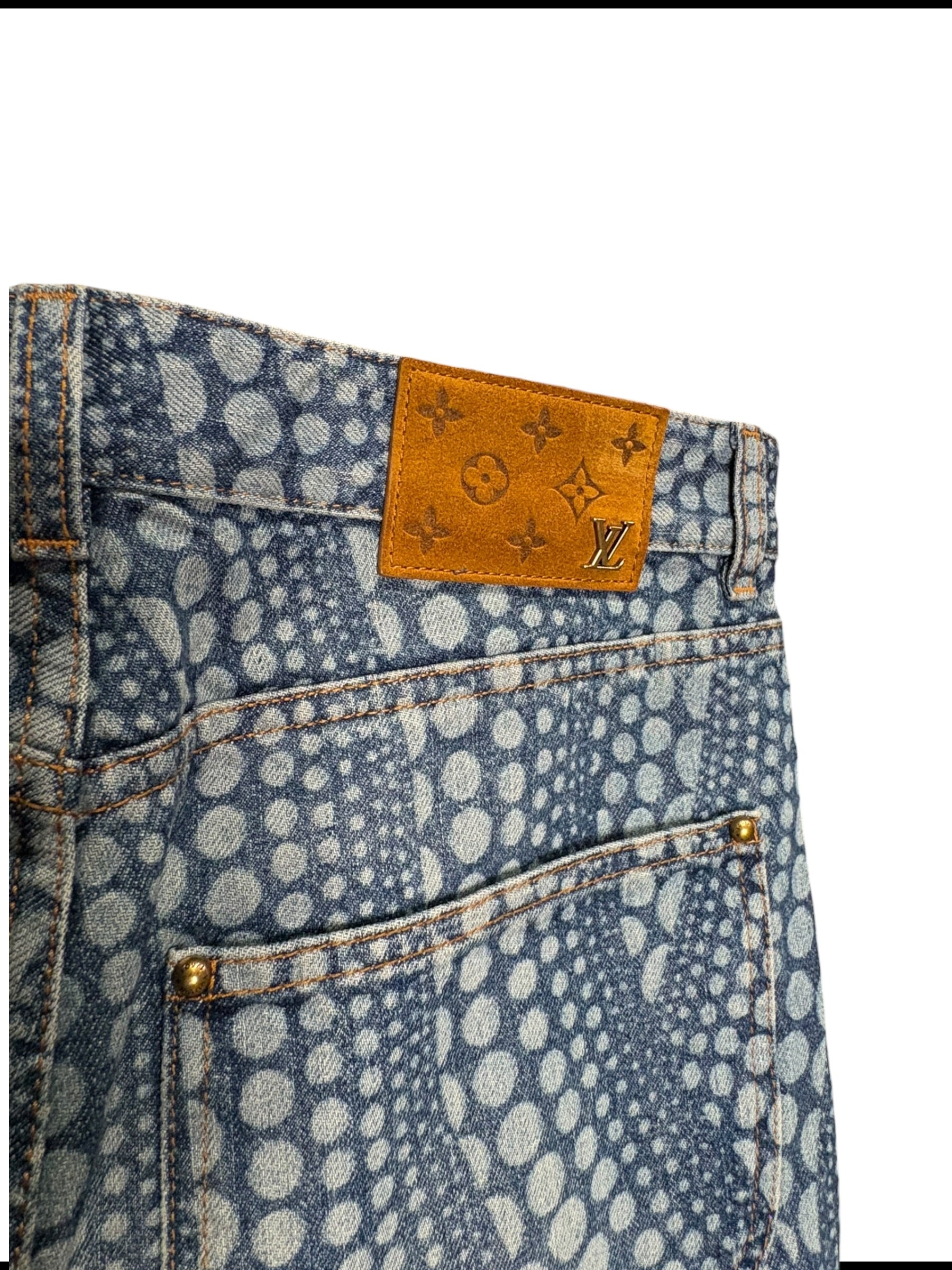 Louis Vuttion x Yayoi Kusama Pumpkin Blue Jeans