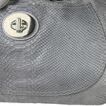 Coach Grey Pythonskin  Indy Babouska Two-Way Shoulder Bag