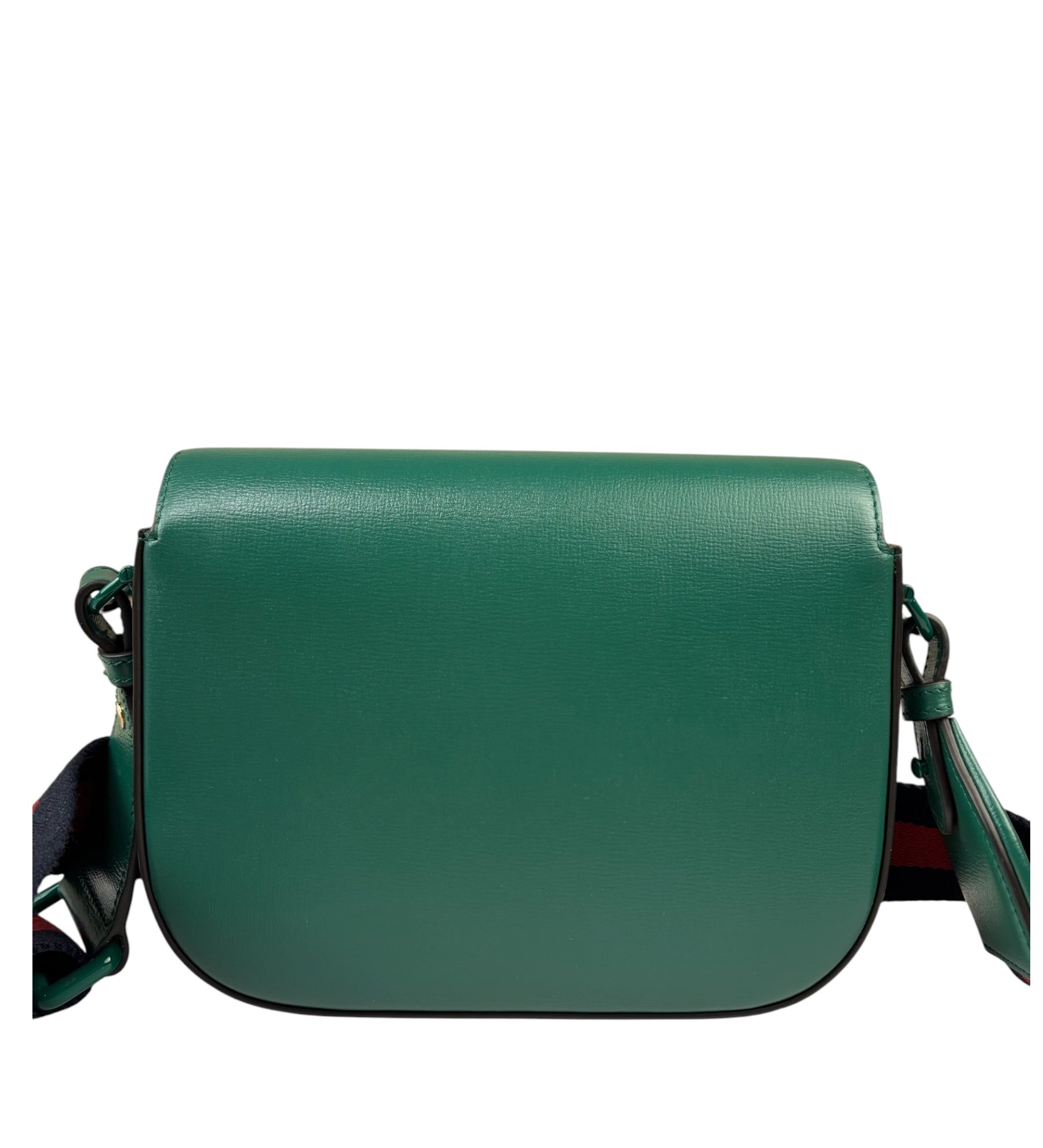 Gucci Green Leather Horsebit Shoulder Bag