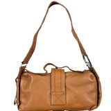 Christian Dior Vintage Tan Brown Leather Flight Medium