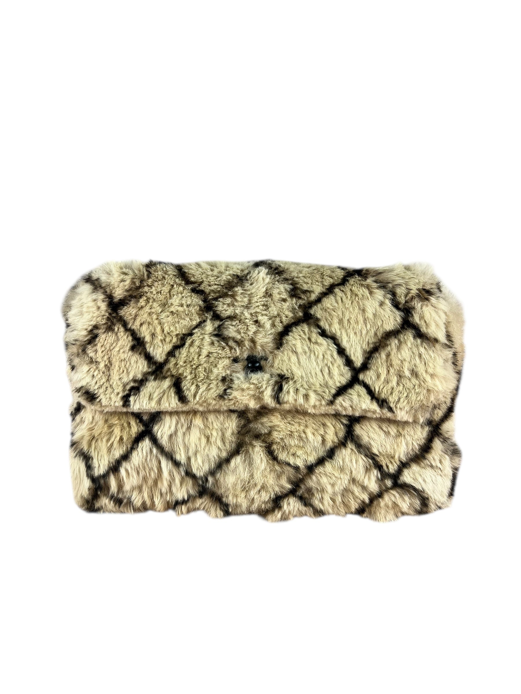Chanel Matelasse Fur Coco Mark Chain Flap Bag '01