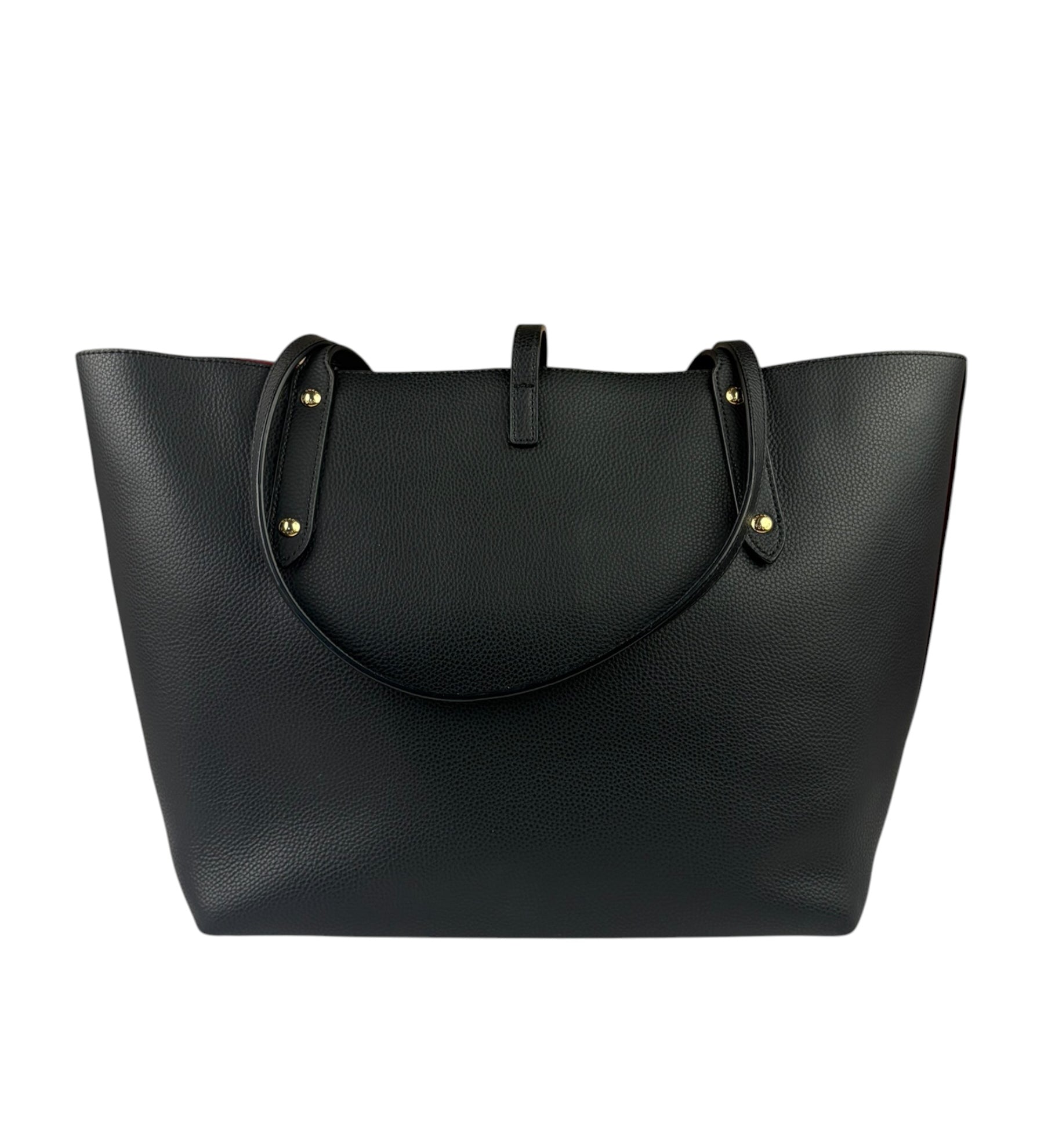 Coach Black Pebbled Leather Market Tote