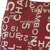 Chanel Vintage Red Canvas Rue Cambon Chain Tote 2002