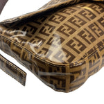 Fendi Brown PVC Zucca Baguette