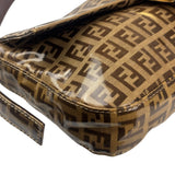Fendi Brown PVC Zucca Baguette