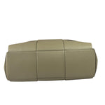 Bottega Veneta Olive Green Leather Intrecciato Arco Two-Way Bag