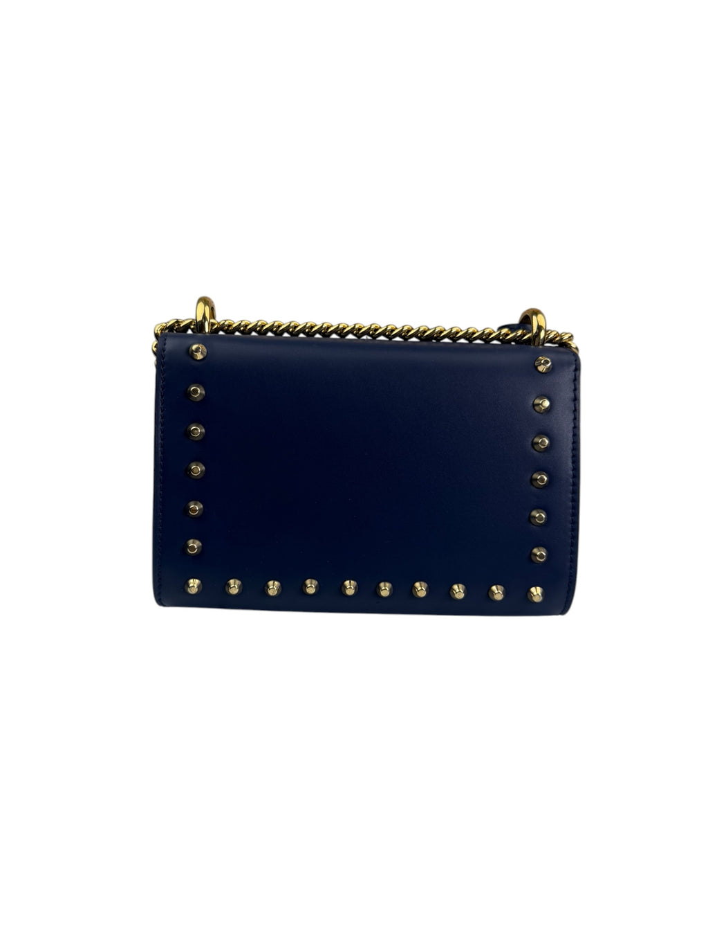 Gucci Navy Leather Small Padlock Shoulder Bag
