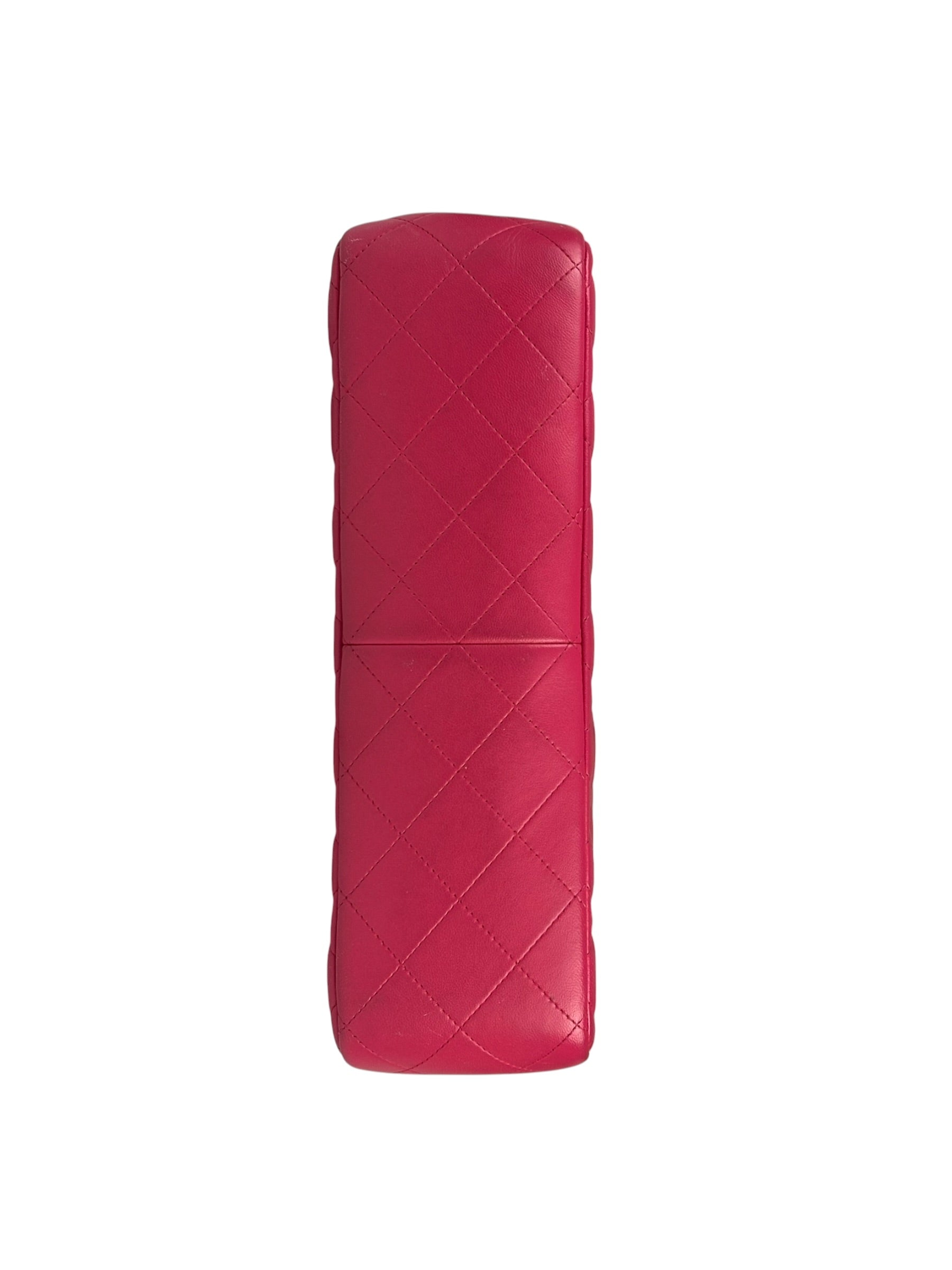 Chanel Pink Quilted Lambskin Jumbo Double Flap Bag 2014