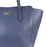 Gucci Navy Blue Swing Leather Tote Bag