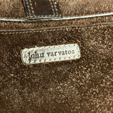 John Varvatos Suede Messenger Bag